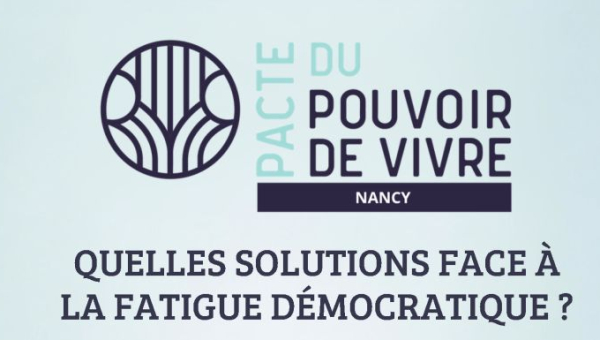 Après-midi d'échanges Pacte du Pouvoir de Vivre Nancy - le 14 octobre 2026